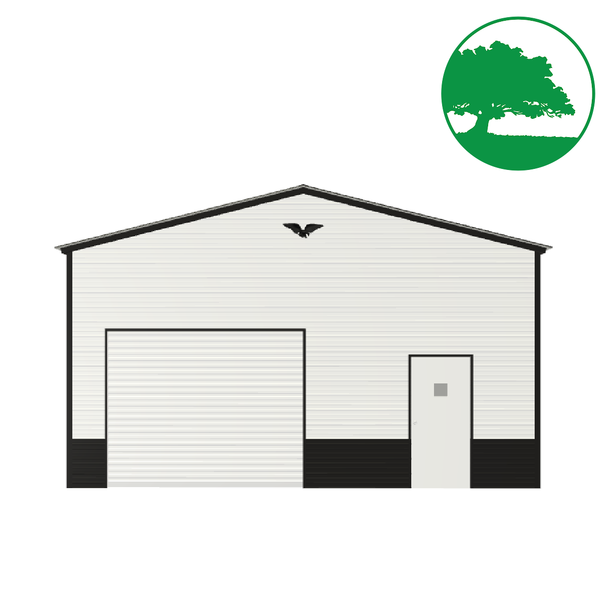 24'W x 35'L Garage