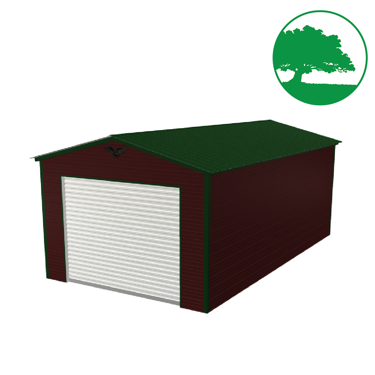 14'W x 25'L Garage