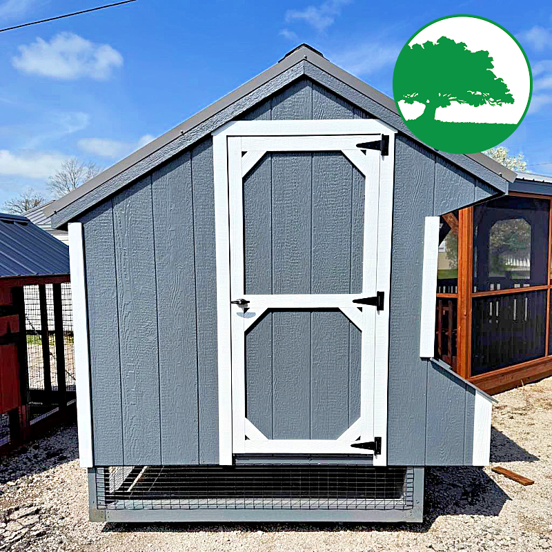 *SOLD*6' x 8' Painted Combination Coop