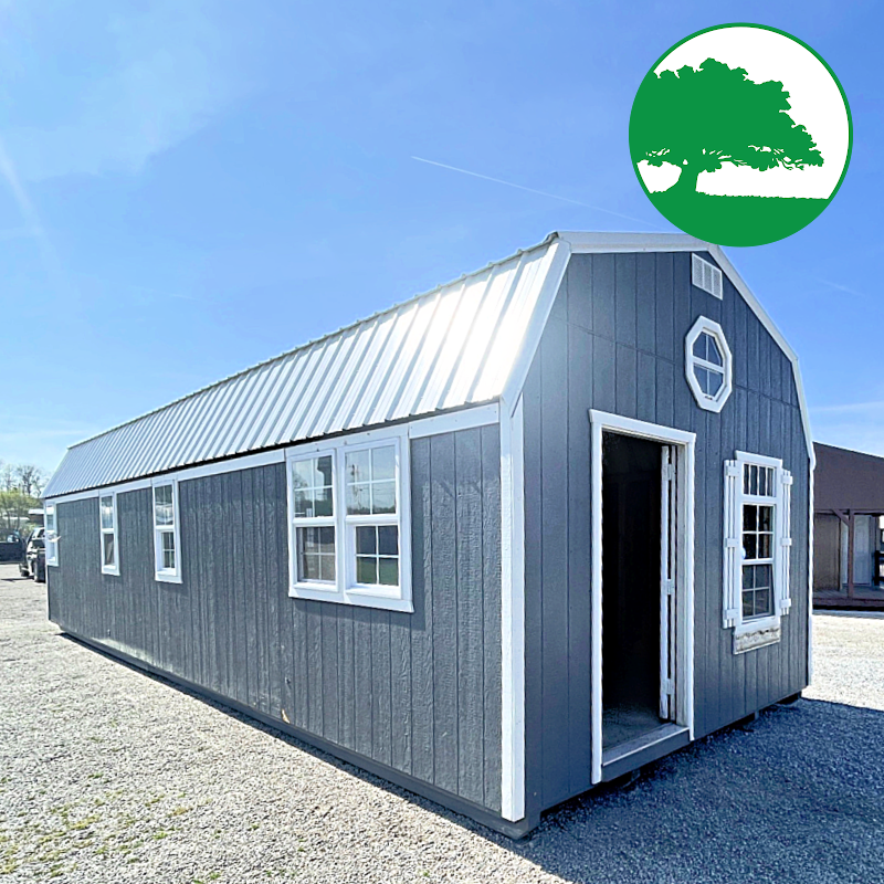*SOLD*PRE-OWNED 12' x 36' Painted Lofted / Cabin