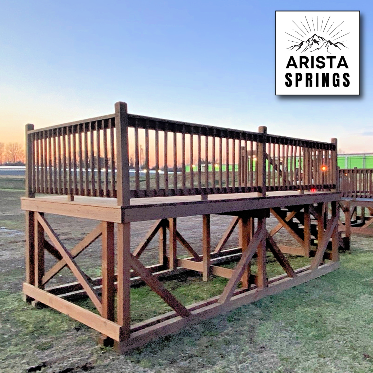 *SOLD*PRE-OWNED 8' x 16' Alpine Portable Deck