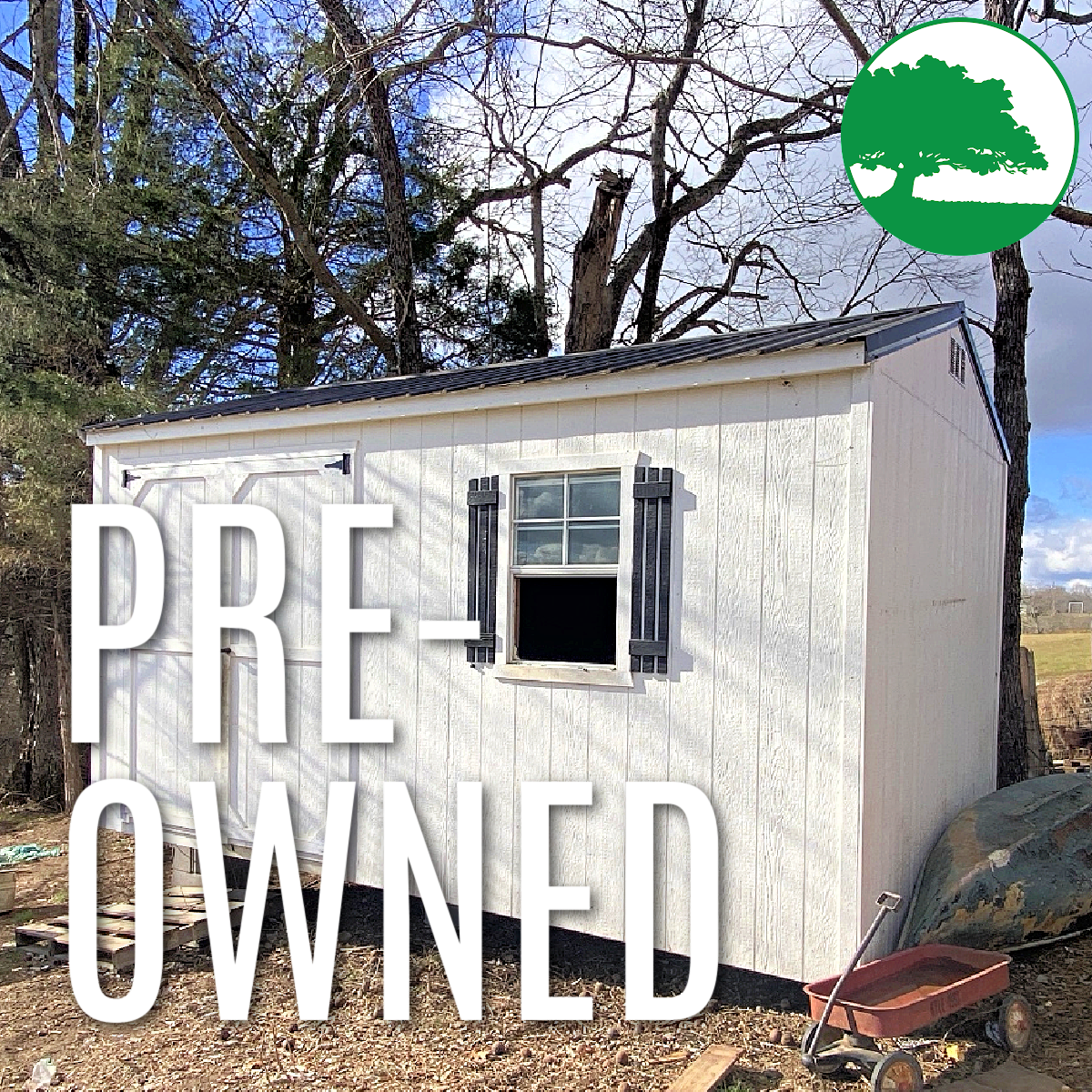 PRE-OWNED 10′ x 16′ Painted “Side Utility”