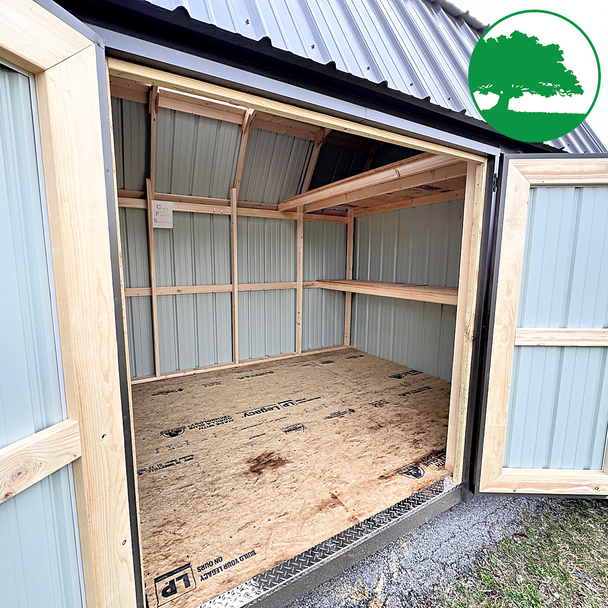9' x 15' Metal Side Lofted Barn