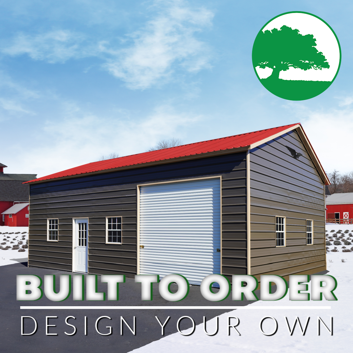 24’W x 35’L Garage