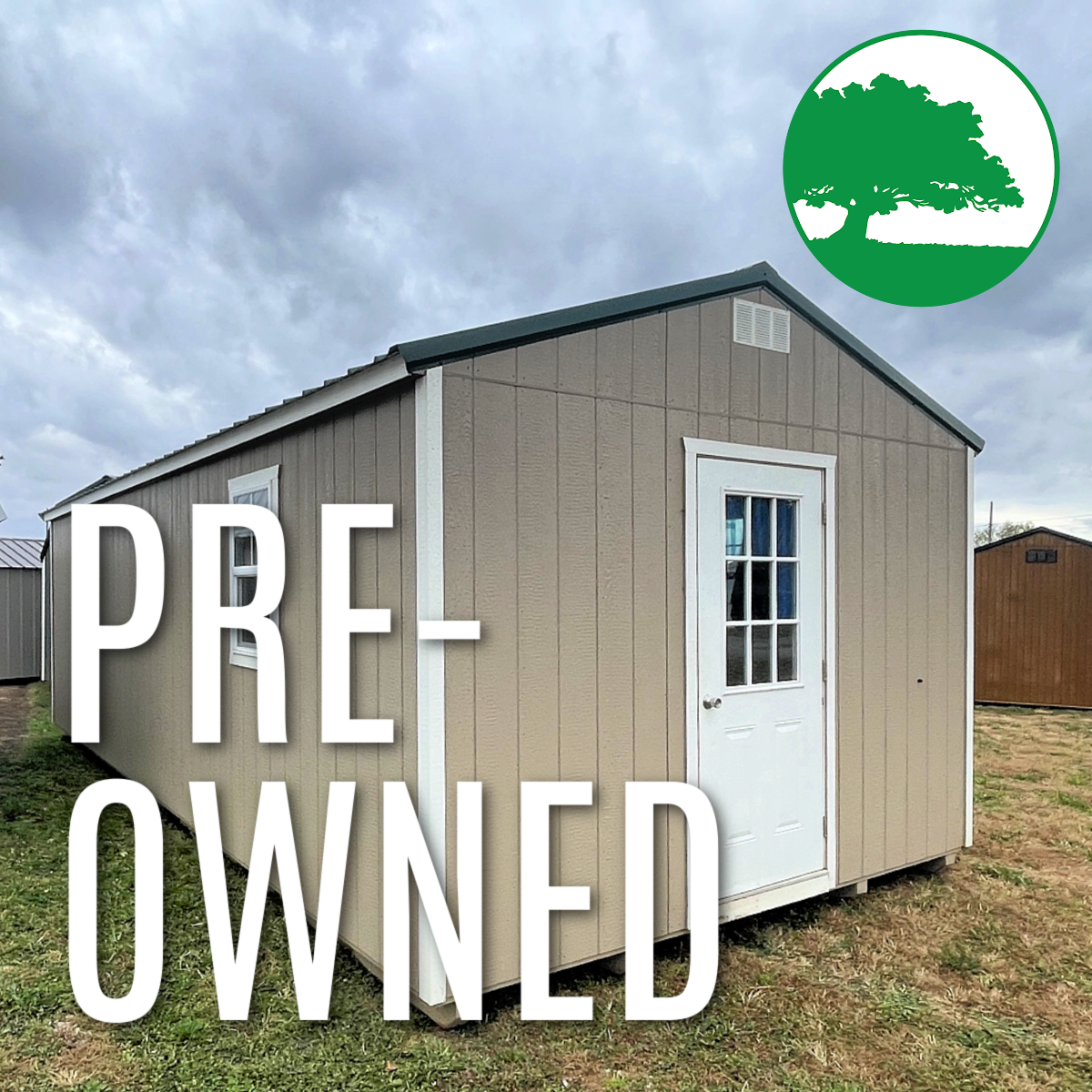 PRE-OWNED 12′ x 28′ Painted Utility / Cabin