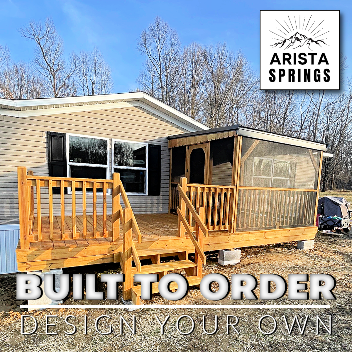 10′ x 20′ Sunrise Half Roof Porch