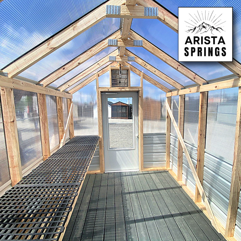 *SOLD*8' x 12' Veggie Villa Greenhouse w/ Poly Floor
