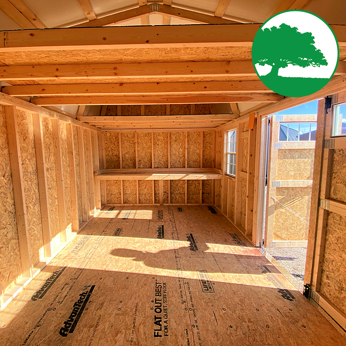 *SOLD**CLOSEOUT* 10' x 20' Painted "Side Lofted / Workshop"