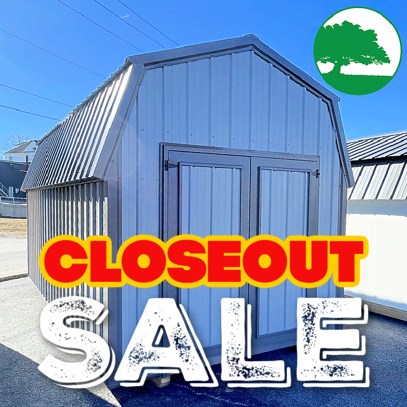 *CLOSEOUT* 9′ x 18′ Metal Lofted Barn