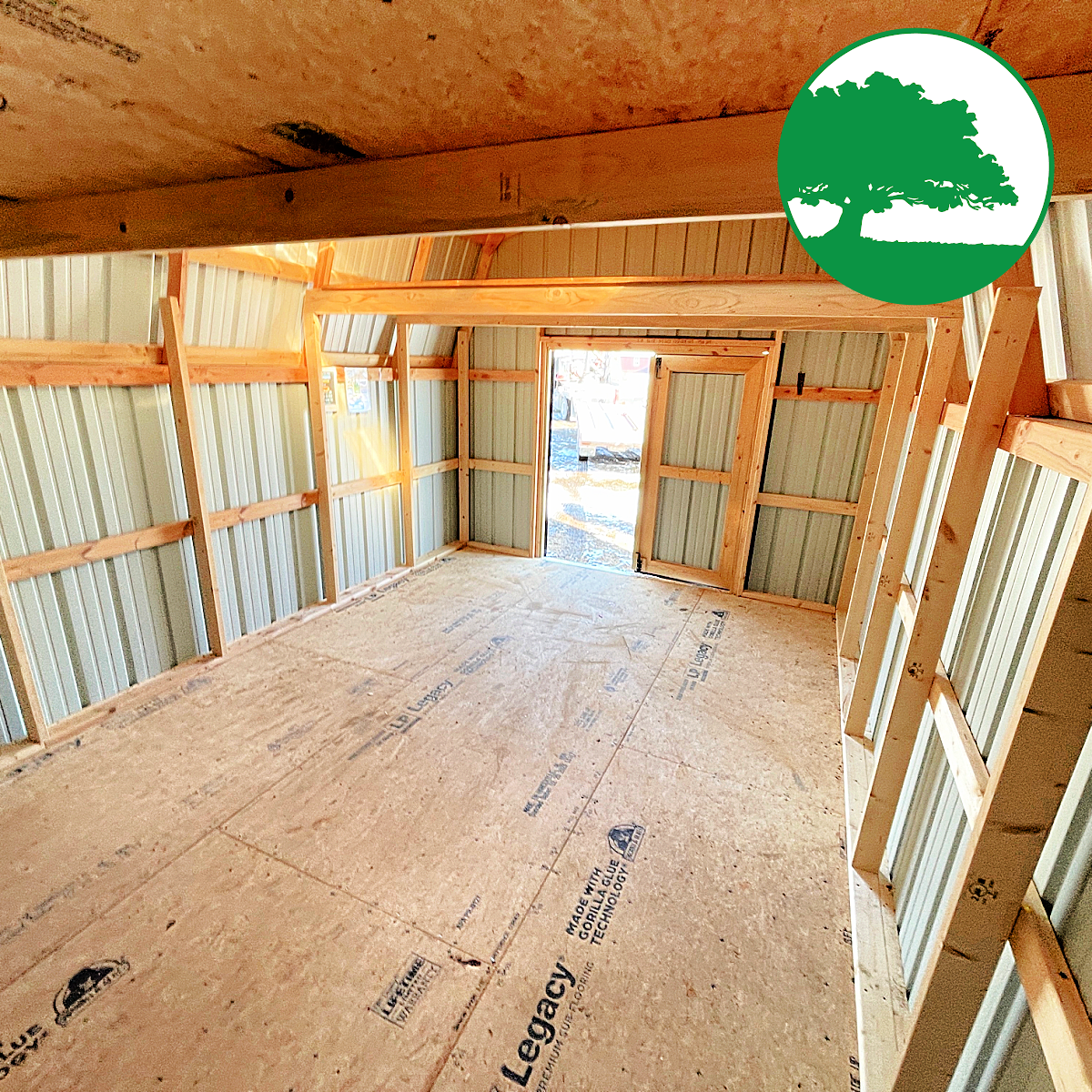 PRE-OWNED 12' x 18' Metal Lofted Barn