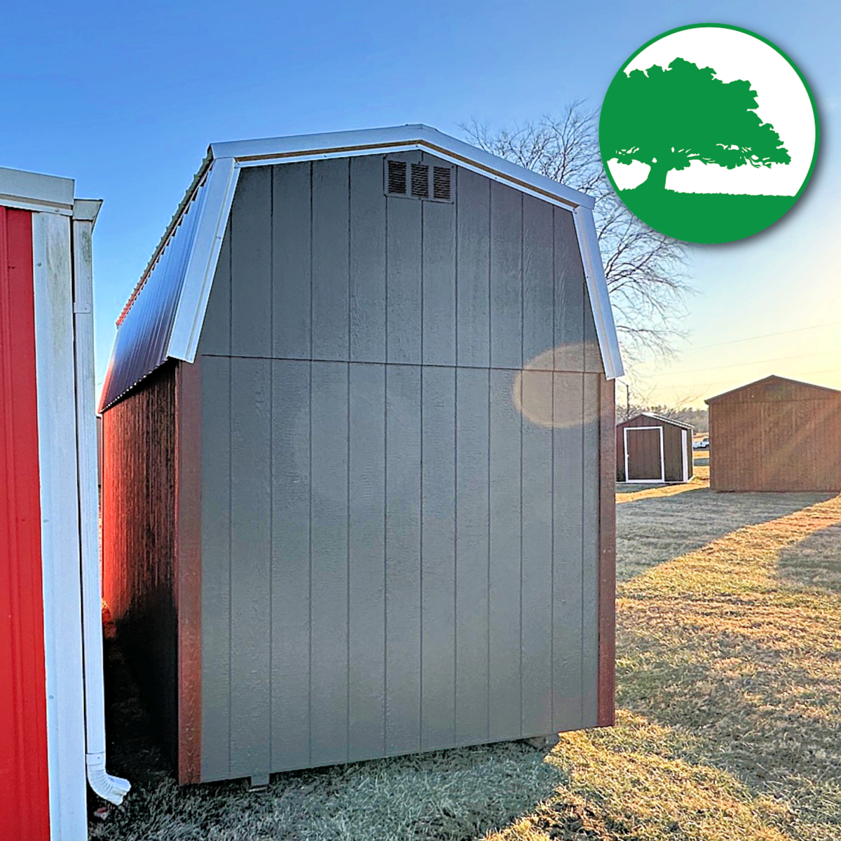 *SOLD*8' x 16' Painted Side Lofted Barn
