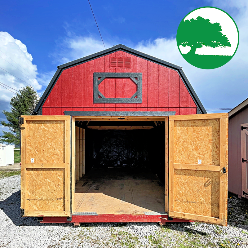 PRE-OWNED 10' x 16' Painted Lofted Barn