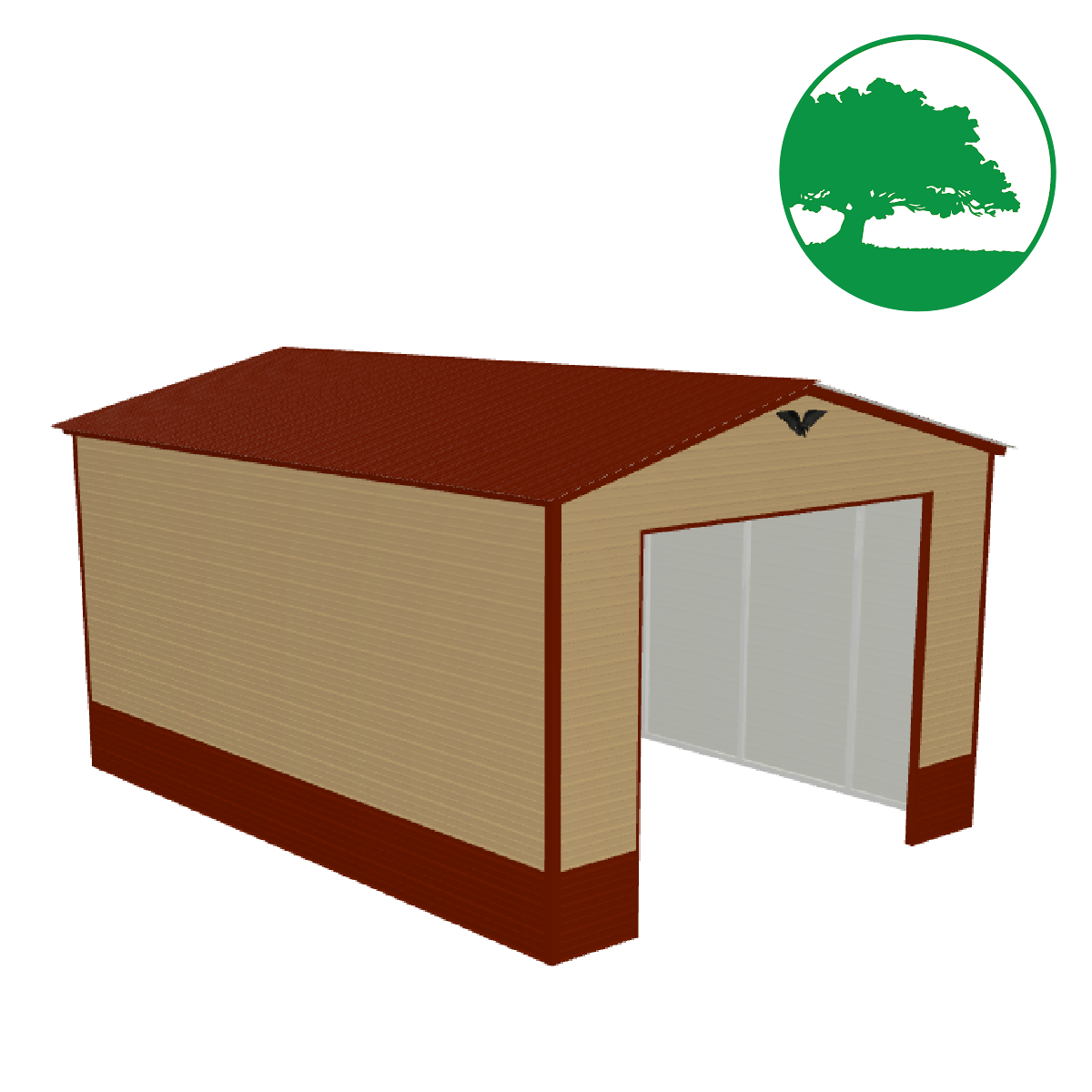 18'W x 25'L Garage