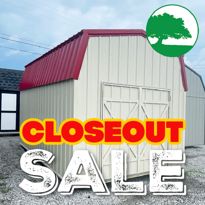*CLOSEOUT* 10’x 16′ Metal Lofted Barn