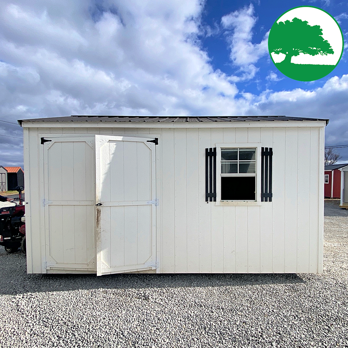 PRE-OWNED 10' x 16' Painted "Side Utility"