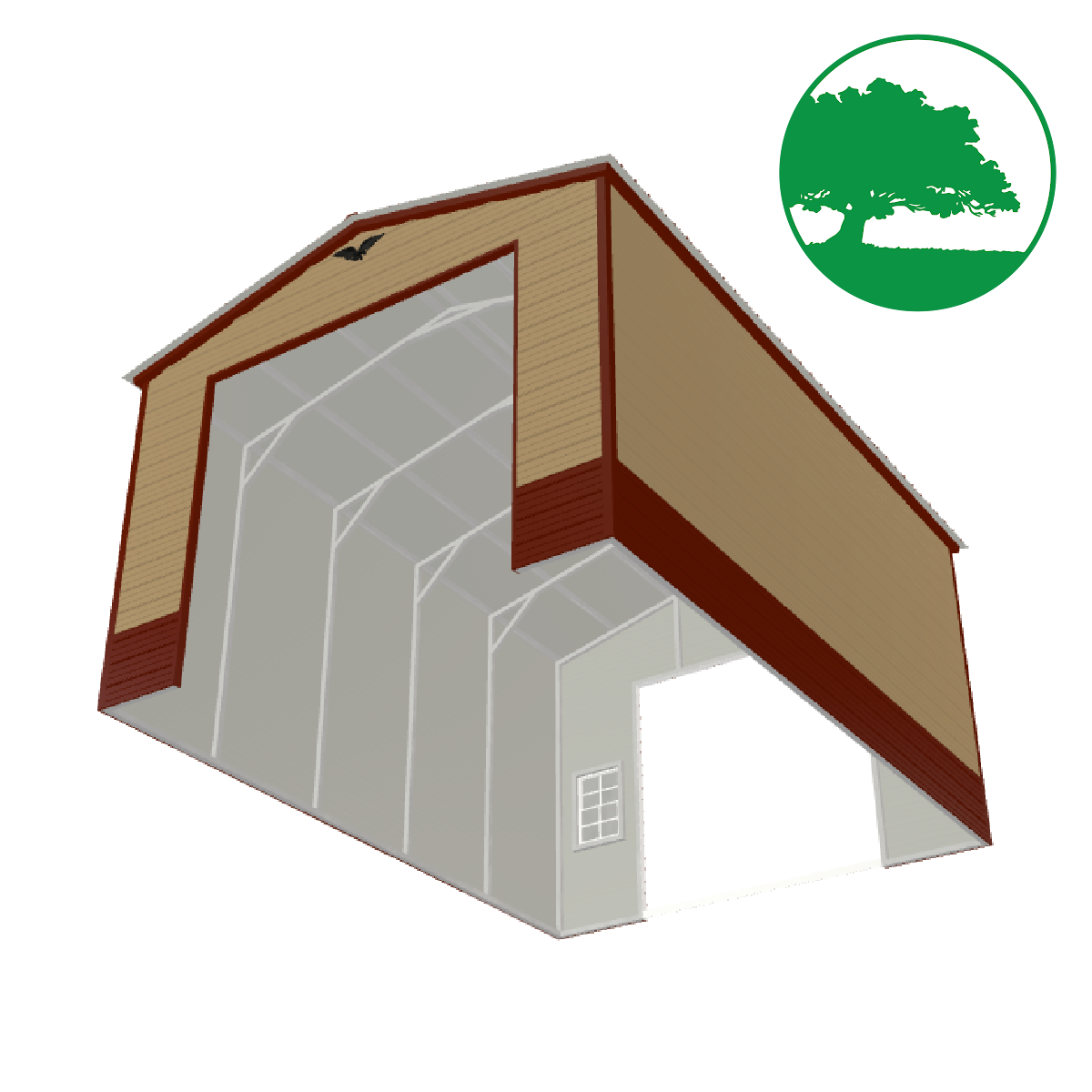 18'W x 25'L Garage