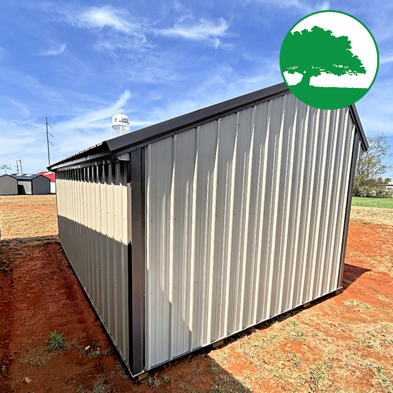 *SOLD*12' x 18' Metal Animal Shelter