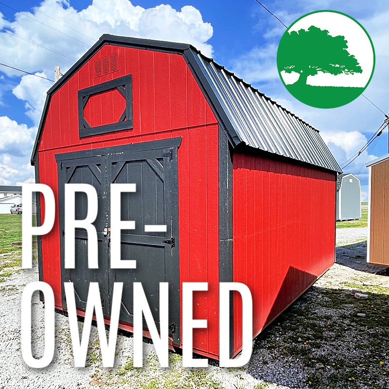 PRE-OWNED 10′ x 16′ Painted Lofted Barn