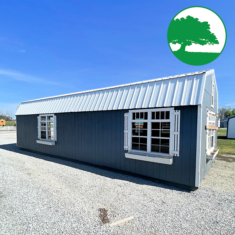 *SOLD*PRE-OWNED 12' x 36' Painted Lofted / Cabin