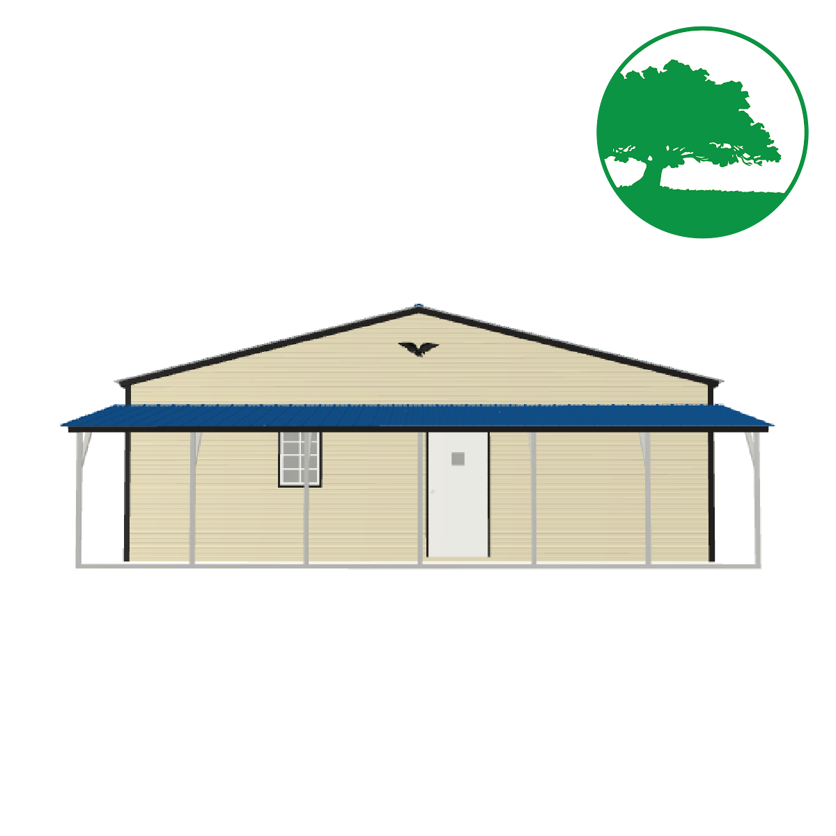 30'W x 30'L Garage w/ Porch