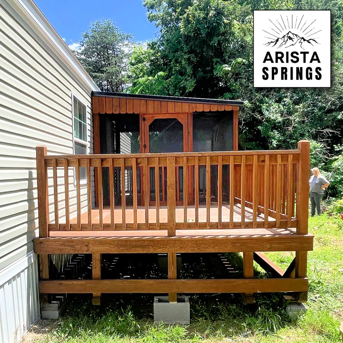 10' x 20' Sunrise Half Roof Porch