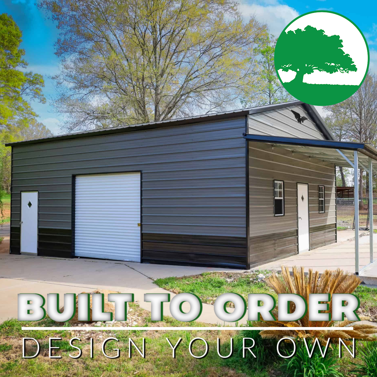 24’W x 30’L Garage w/ Porch