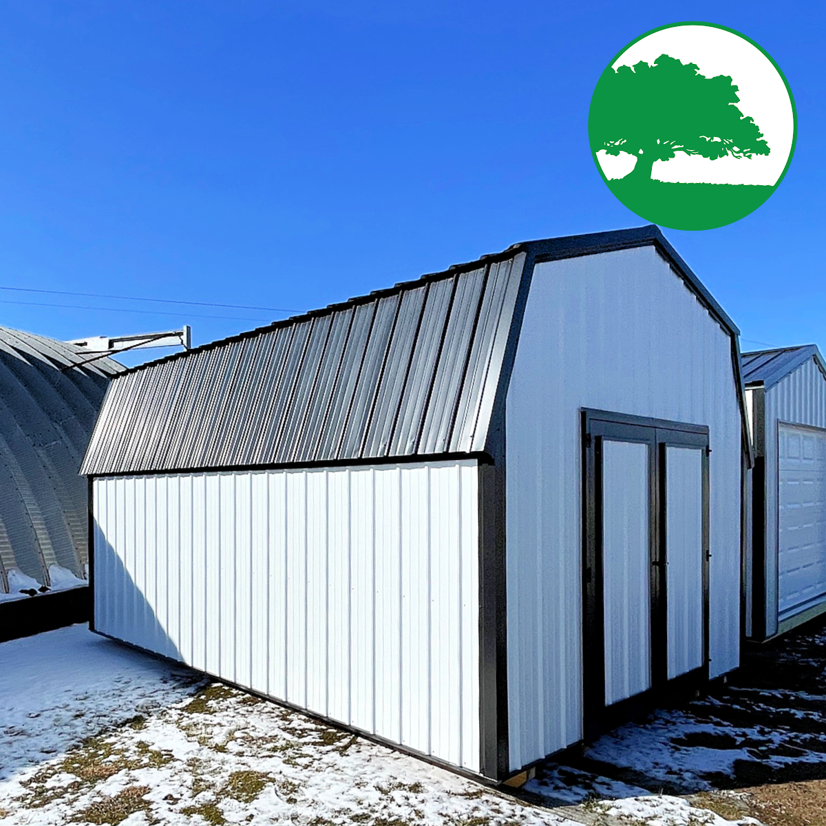 PRE-OWNED 12' x 18' Metal Lofted Barn