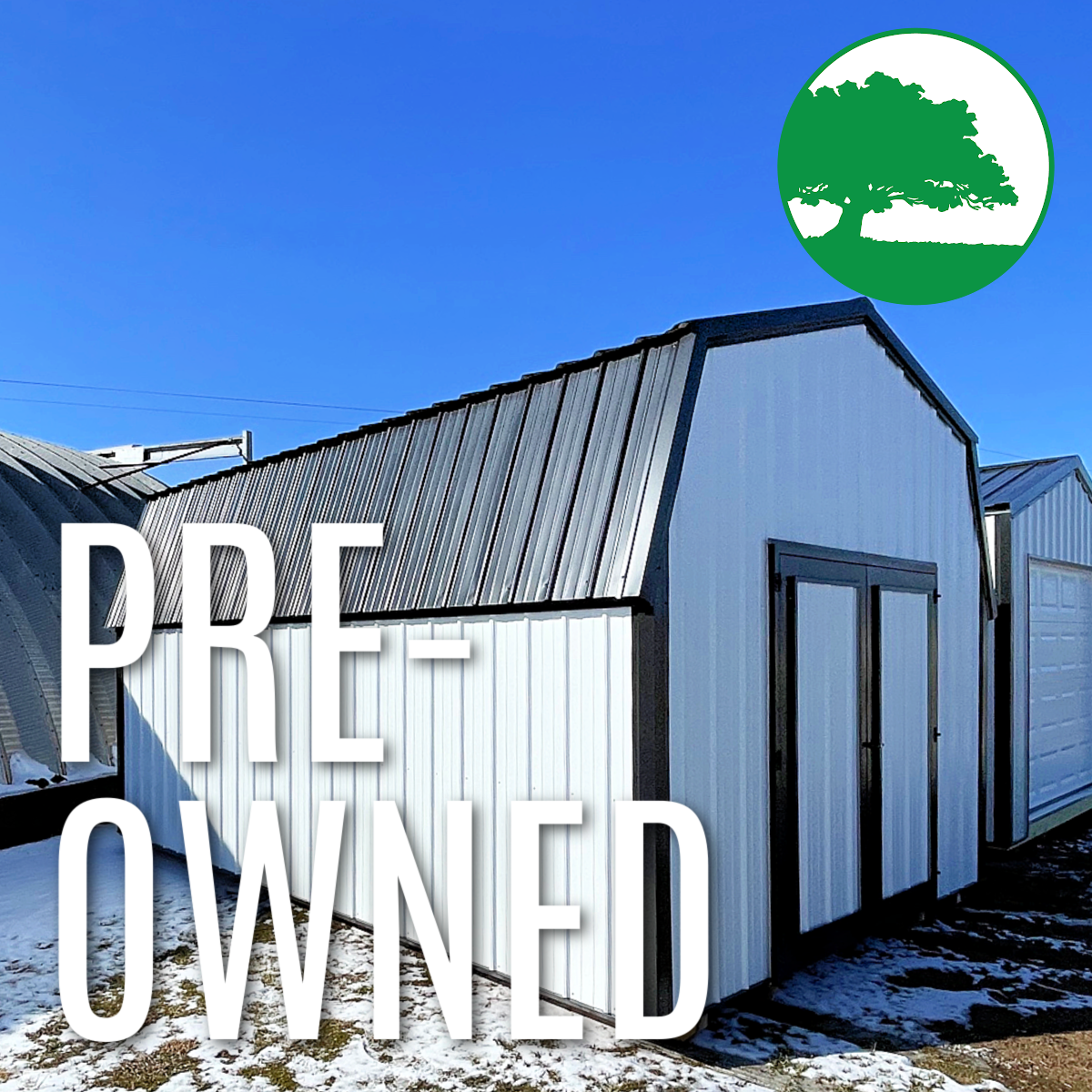 PRE-OWNED 12′ x 18′ Metal Lofted Barn