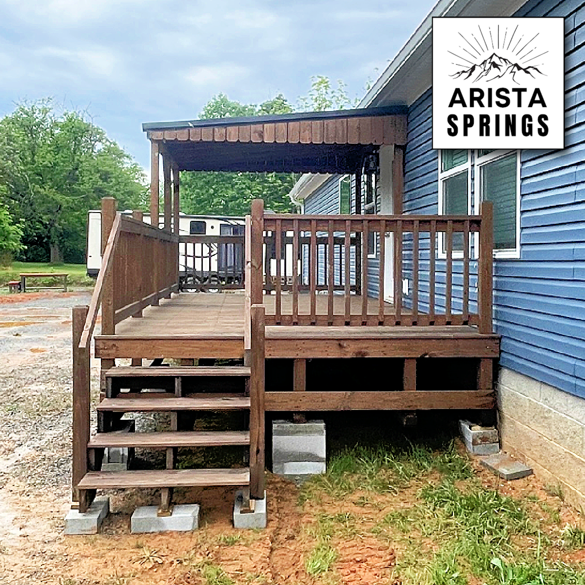 10' x 20' Sunrise Half Roof Porch