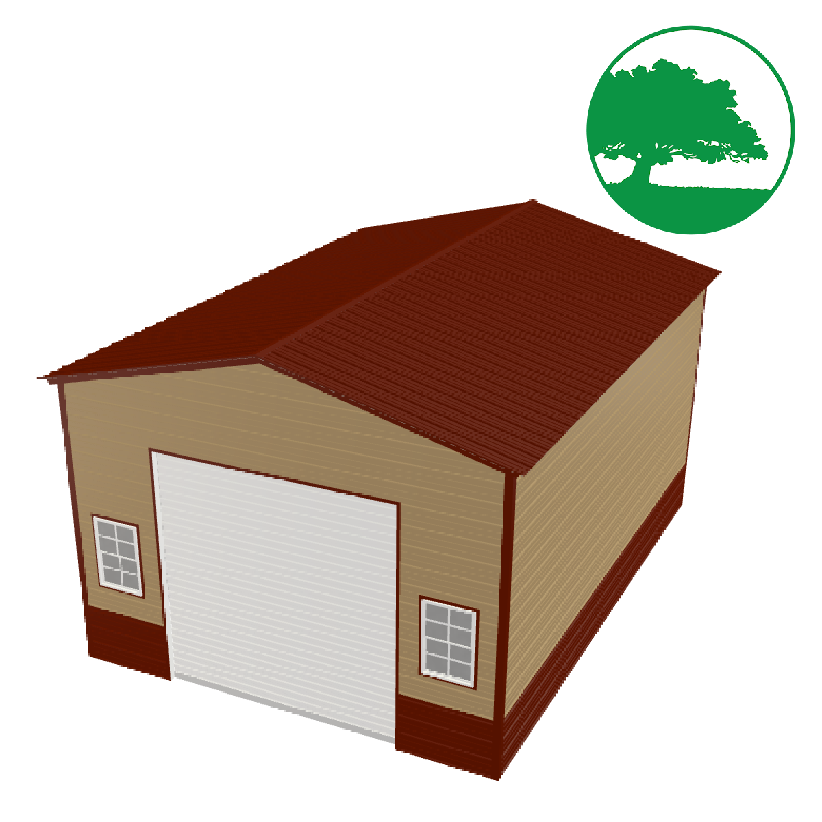 18'W x 25'L Garage