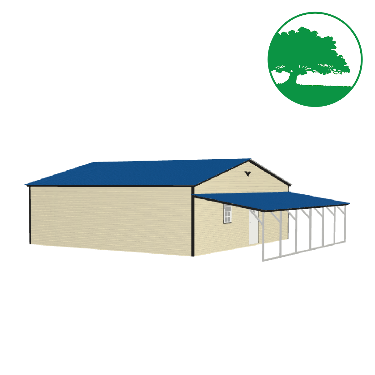 30'W x 30'L Garage w/ Porch