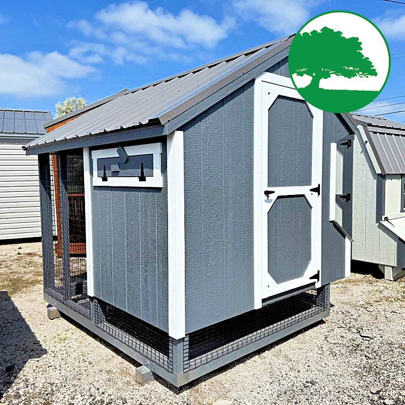 *SOLD*6' x 8' Painted Combination Coop