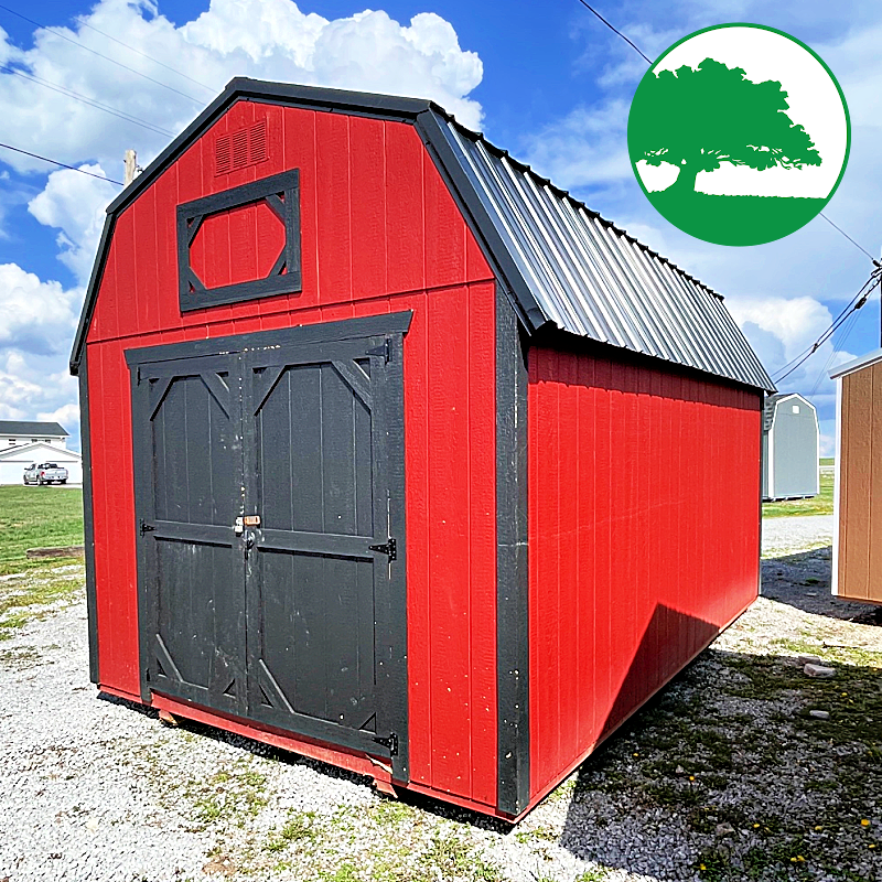 PRE-OWNED 10' x 16' Painted Lofted Barn