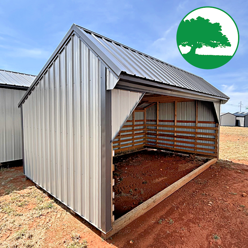 *SOLD*12' x 18' Metal Animal Shelter