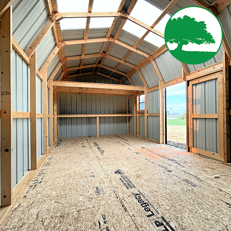 12' x 24' Metal "Side Loft Barn"