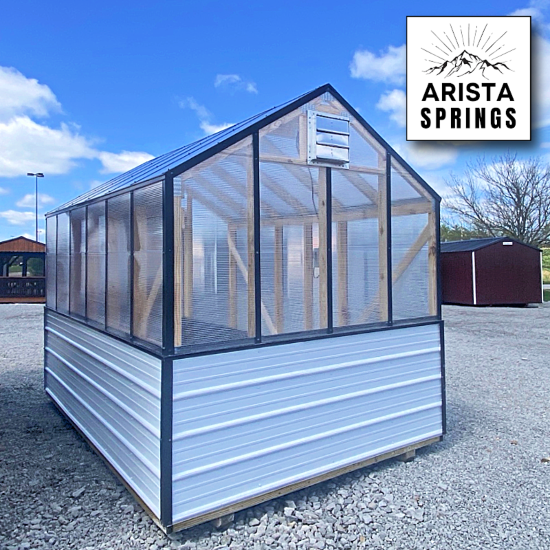 *SOLD*8' x 12' Veggie Villa Greenhouse w/ Poly Floor