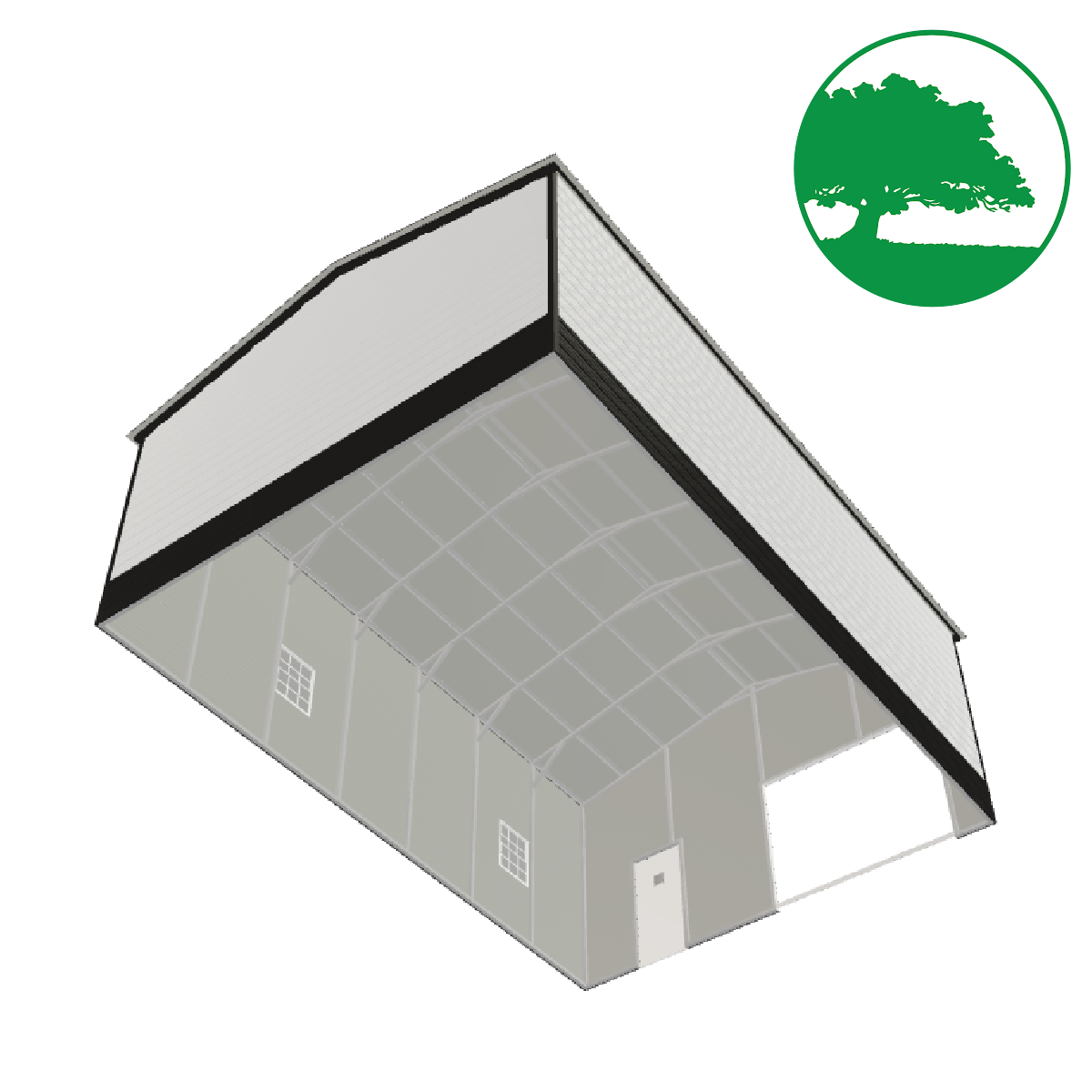 24'W x 35'L Garage
