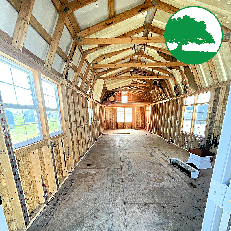 *SOLD*PRE-OWNED 12' x 36' Painted Lofted / Cabin