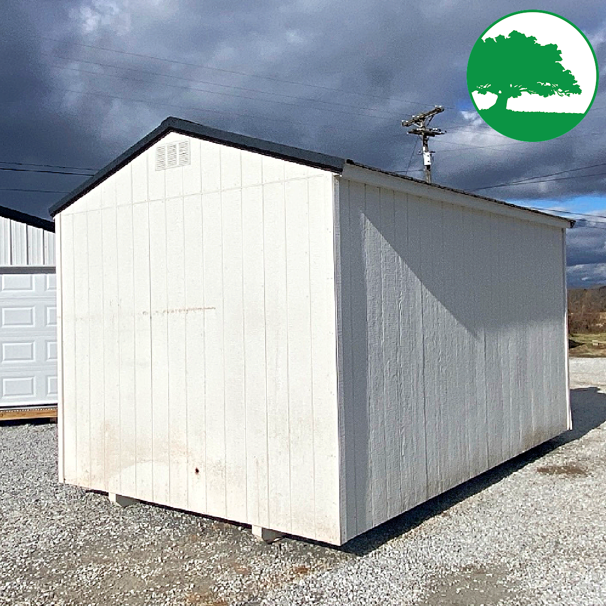 PRE-OWNED 10' x 16' Painted "Side Utility"