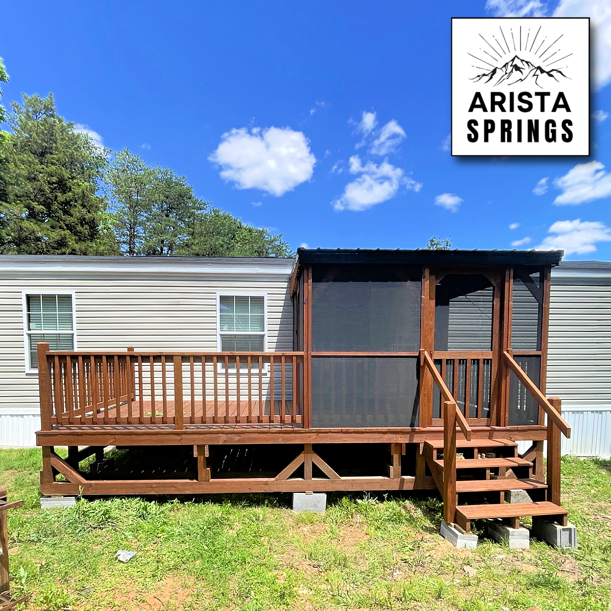 10' x 20' Sunrise Half Roof Porch