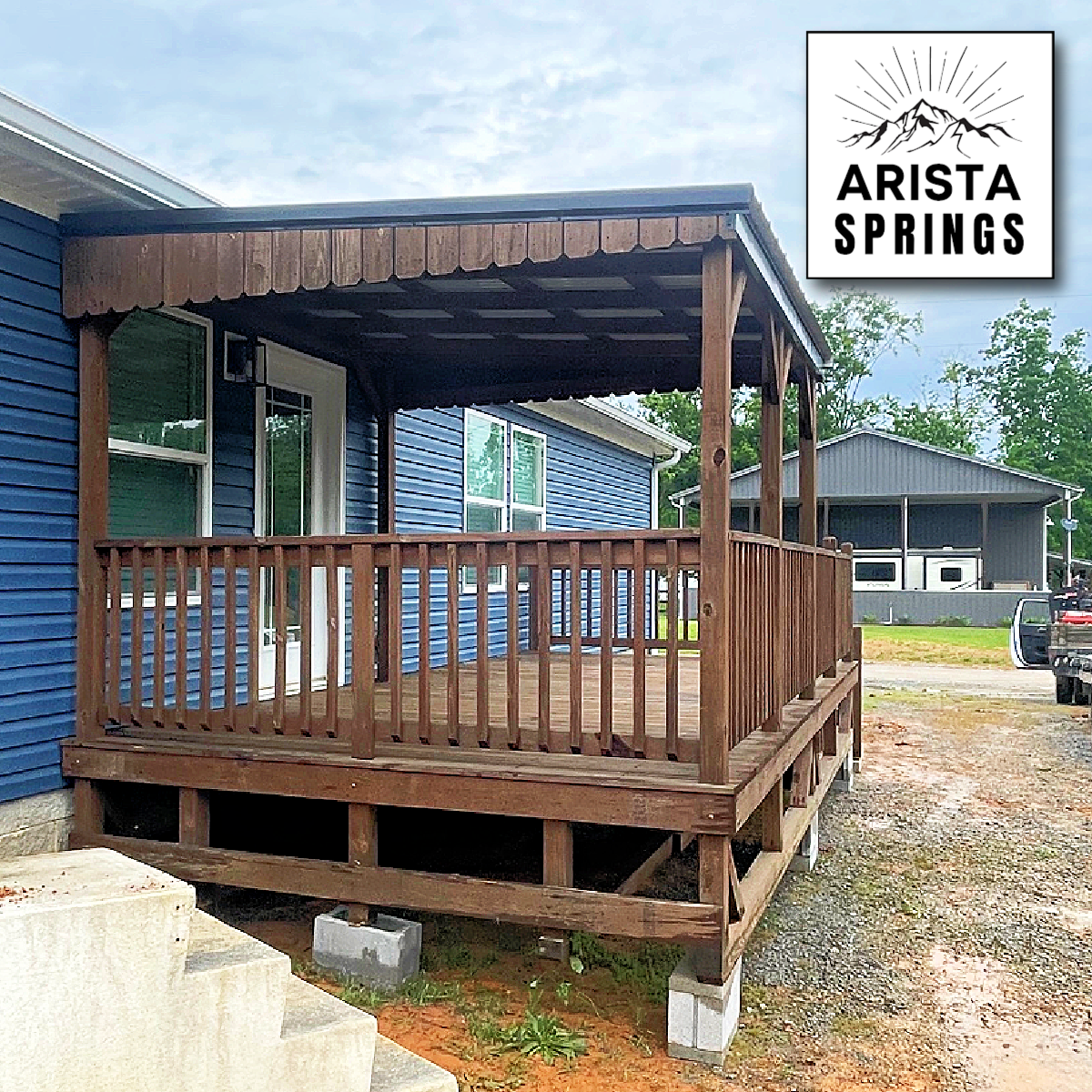 10' x 20' Sunrise Half Roof Porch