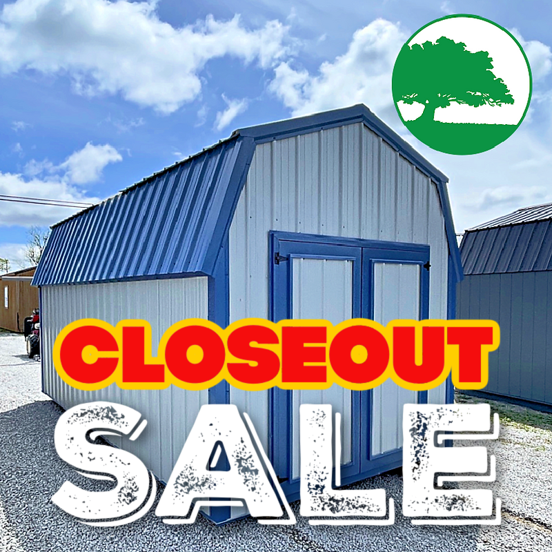 *CLOSEOUT* 9′ x 18′ Metal Lofted Barn