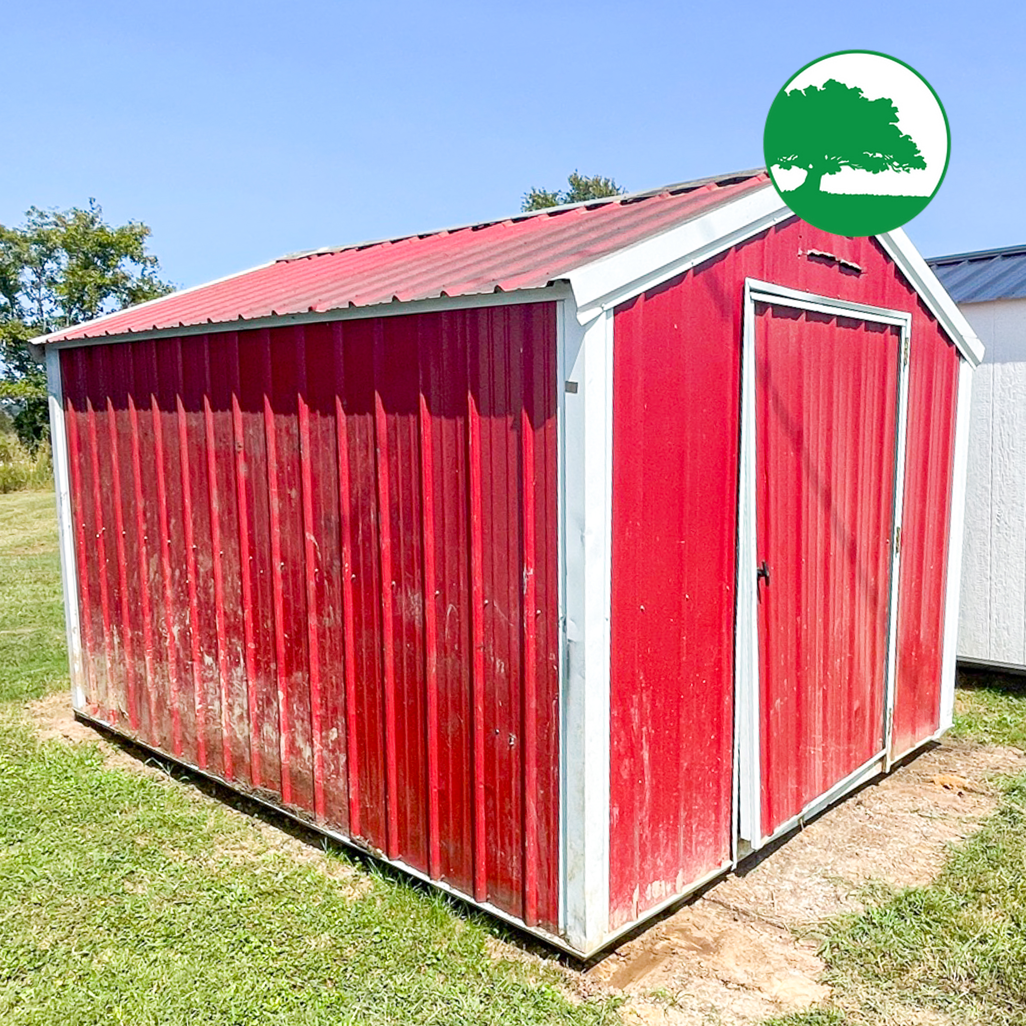 *SOLD*PRE-OWNED 9’ x 12’ Metal “Economy / Utility”
