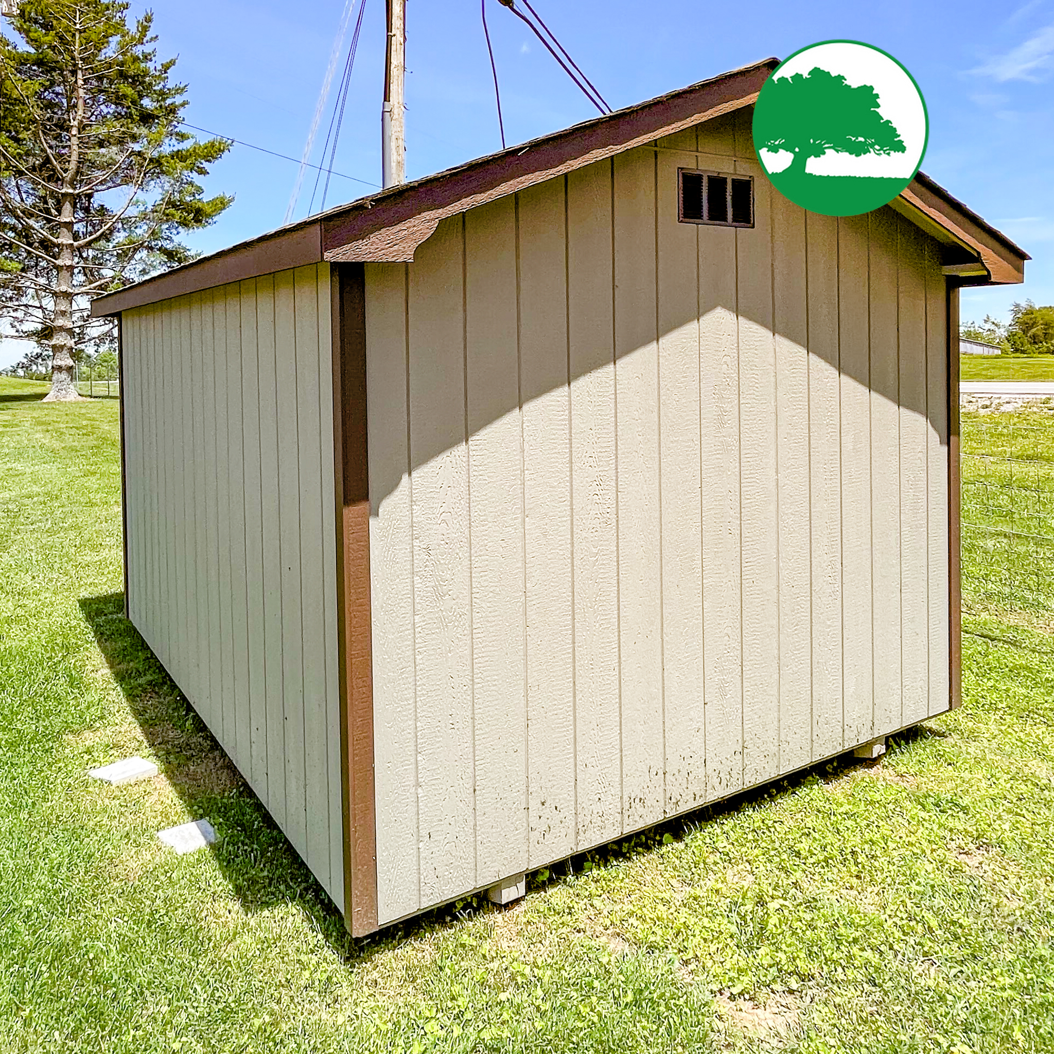 10' x 12' Painted "Side Utility"