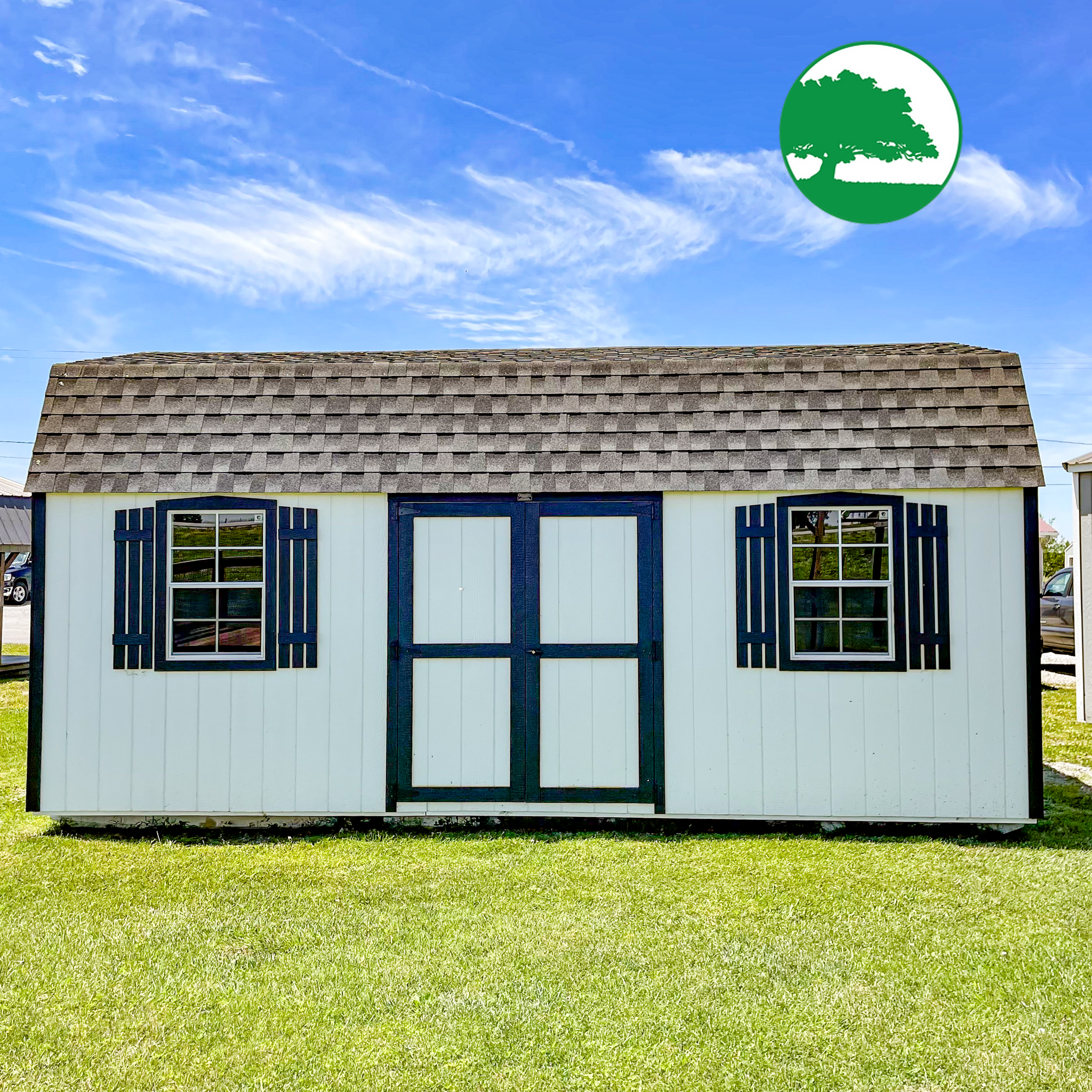 12' x 20' Painted Side Lofted Barn