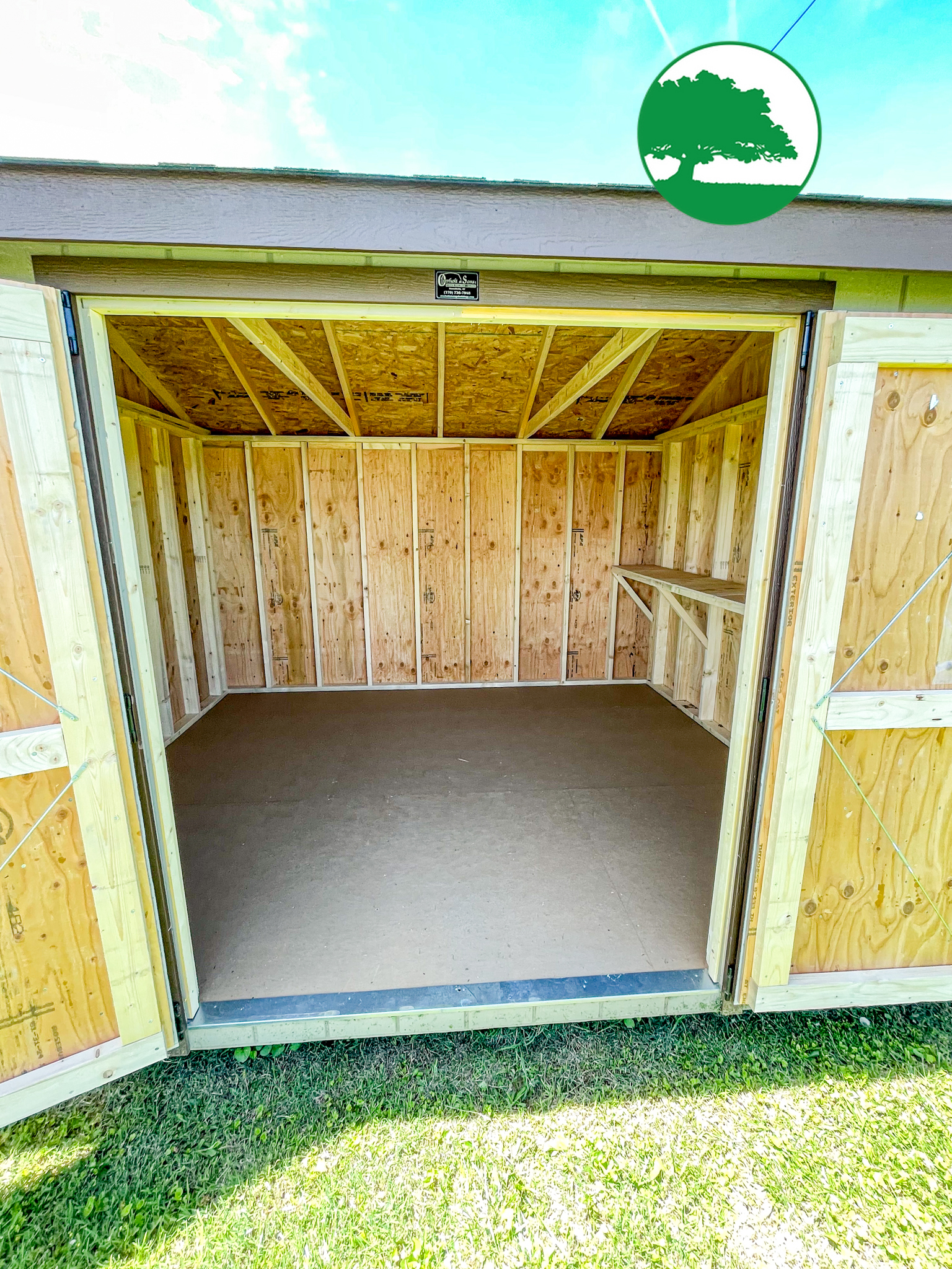 10' x 12' Painted "Side Utility"