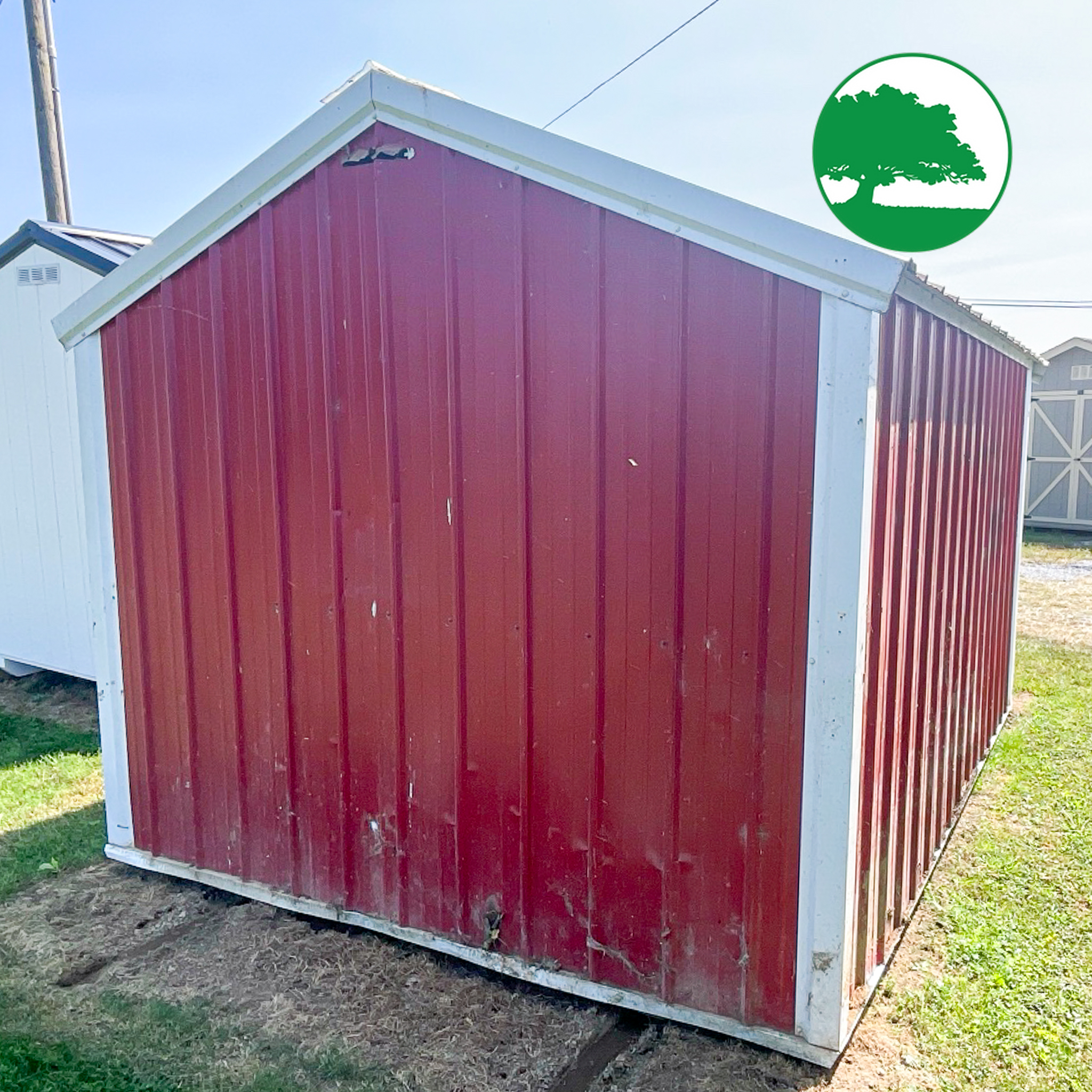 *SOLD*PRE-OWNED 9’ x 12’ Metal “Economy / Utility”