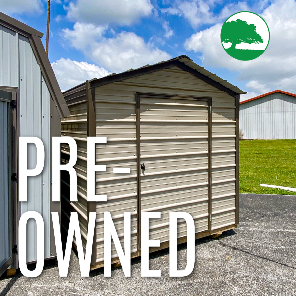 PRE-OWNED 8′ x 12′ Metal “Economy”