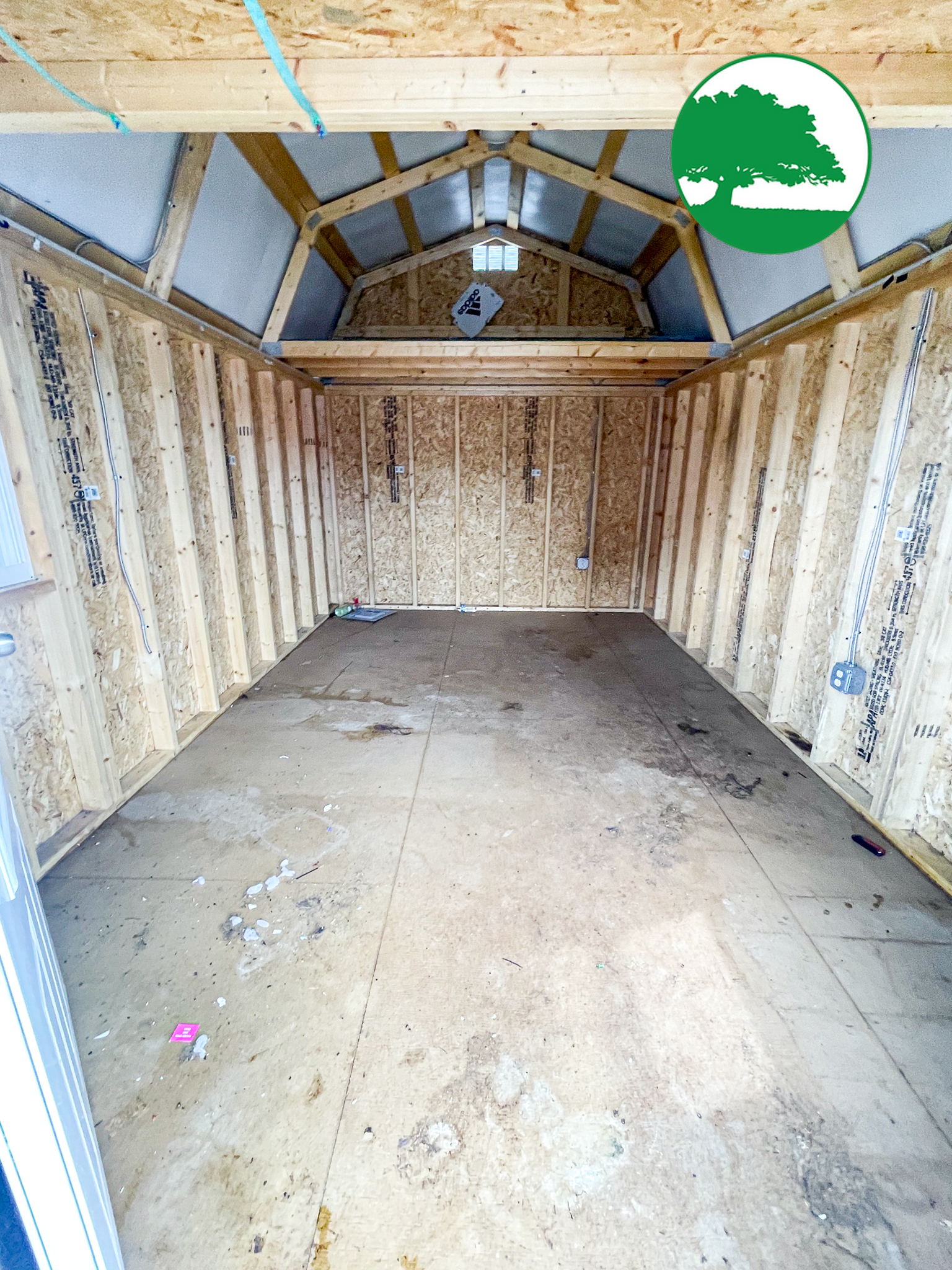 PRE-OWNED 10' x 16' Painted Lofted Barn w/ Electric