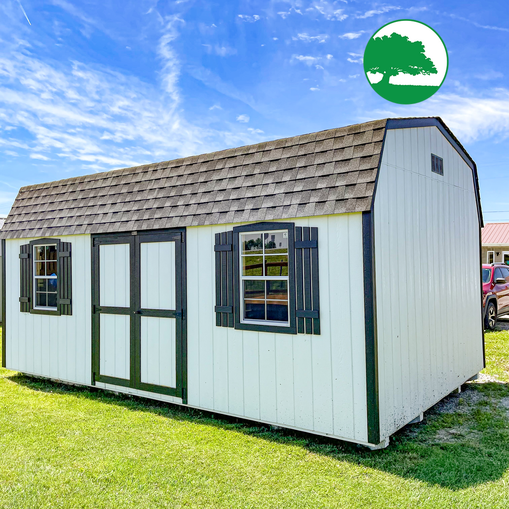 12′ x 20′ Painted Side Lofted Barn